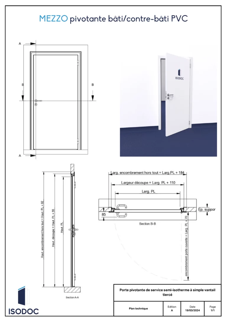 Plan-technique-Mezzo-pivotante-baticontre-bati-PVC